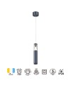 SPARK * COLGANTE 1L LED 7W - Gris Oscuro